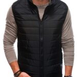 Inny Pánská černá prošívaná vesta V59