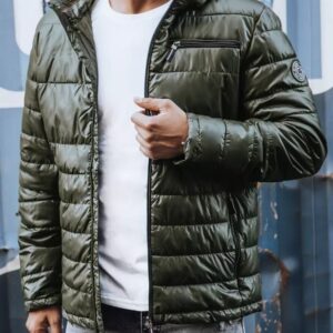 Dstreet Přechodná prošívaná zelená bunda