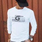 Dstreet Mikina bez kapuce s potiskem v bílé barvě