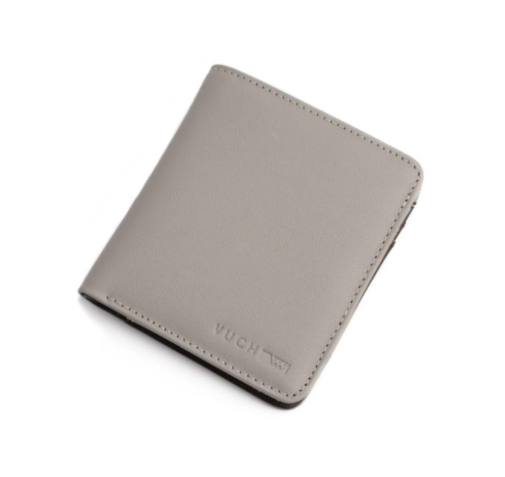 Vuch Kožená peněženka v šedé barvě Halter Vuch Kožená peněženka v šedé barvě Halter