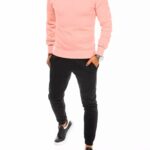 Dstreet Tepláková souprava v růžovo-černém provedení