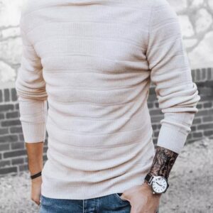 Dstreet Atraktivní svetr v béžové barvě