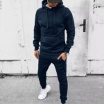 Dstreet Atraktivní tepláková souprava v granátové barvě