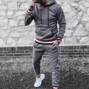 Dstreet Originální tmavě šedá tepláková souprava