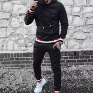 Dstreet Originální černá tepláková souprava