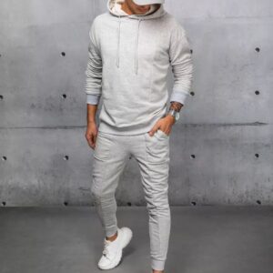 Dstreet Atraktivní šedá tepláková souprava