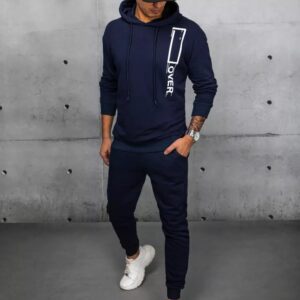 Dstreet Granátová tepláková souprava s nápisem Over