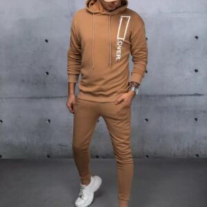 Dstreet Kamelová tepláková souprava s nápisem Over