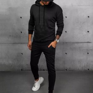 Dstreet Nádherná černá tepláková souprava