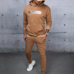 Dstreet Kamelová tepláková souprava s potiskem