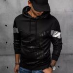 Dstreet Černá mikina v originálním provedení