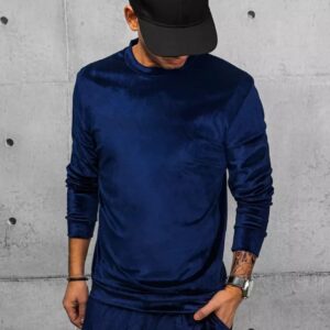 Dstreet Velurová mikina v granátové barvě