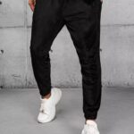 Dstreet Černé velurové tepláky