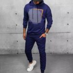 Dstreet Granátová tepláková souprava s trendy potiskem