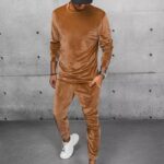 Dstreet Kamelová tepláková souprava z veluru