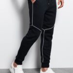 Ombre Clothing Originální granátové tepláky V3-22FW-001