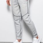 Ombre Clothing Originální šedé tepláky V5-22FW-001