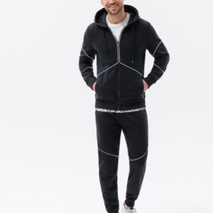 Ombre Clothing Originální černá tepláková souprava V1 Z60