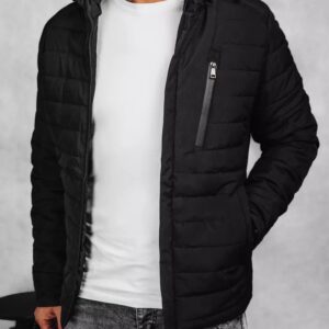 Dstreet Atraktivní prošívaná bunda v černé barvě