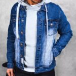 Dstreet Riflová nebesky modrá bunda