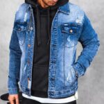 Dstreet Modrá riflová bunda v atraktivním provedení