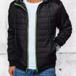 Dstreet Černá přechodná prošívaná bunda