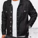 Dstreet Stylová riflová bunda v černé barvě