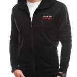 Inny Černá mikina na zip s nápisem B1557