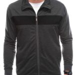 Inny Tmavě šedá mikina bez kapuce B1558