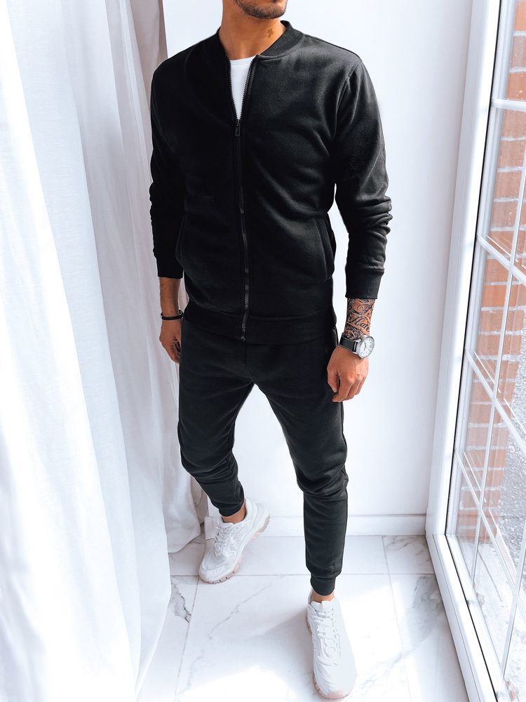 Dstreet Sportovní jednoduchý černý pánský komplet Dstreet Sportovní jednoduchý černý pánský komplet