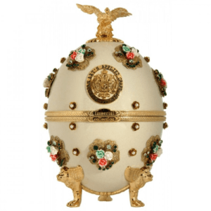 Vodka Imperial Collection Faberge White with flowers 0